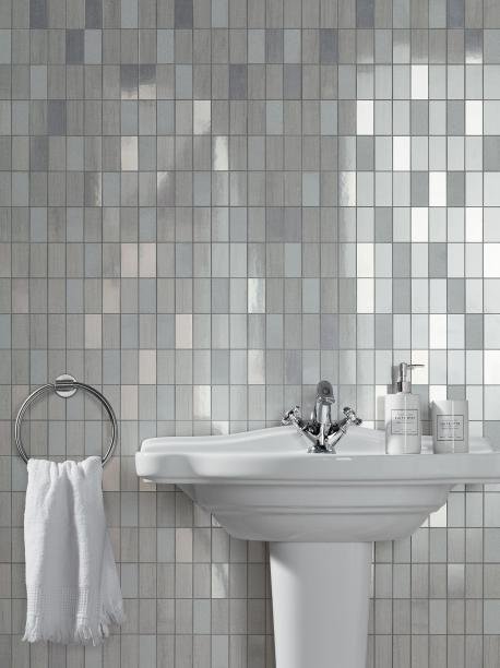 #Tubadzin #Malena #Obklady a dlažby #Koupelna #mozaika #Moderní styl #šedá #Lesklý obklad #350 - 500 Kč/m2 #new 